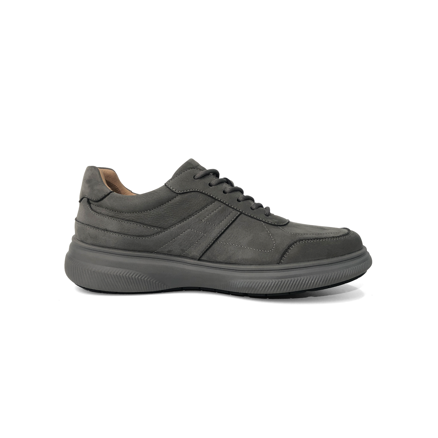 LAILE Full Matte Nubuck Geometric Stitch Hybrid Walk Trainers