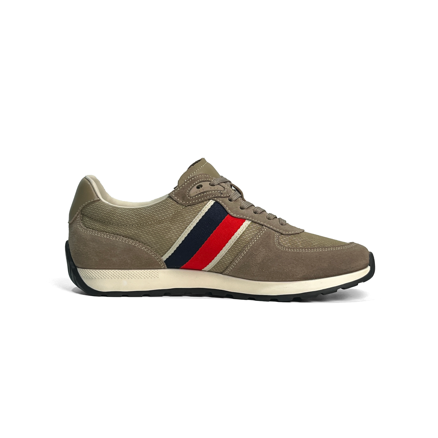 LAILE Monogram Jacquard Striped Air Cushion Platform Trainers