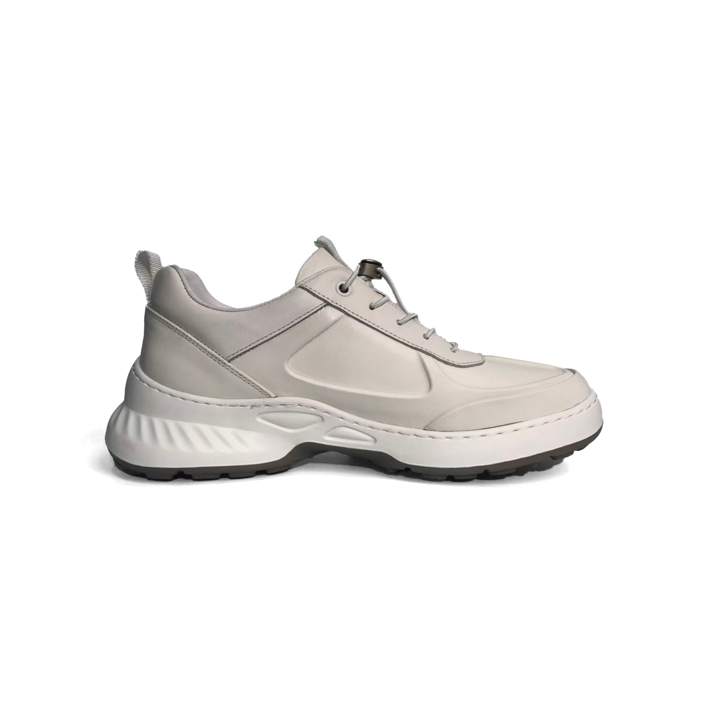 LAILE Polished Full Grain Leather Chunky Performance Sneakers