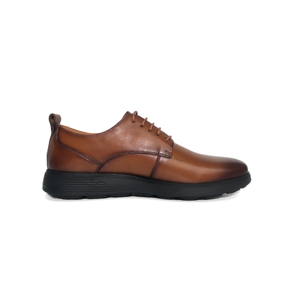 LAILE Polished Micro Perforated Plain Toe Oxford Trainers