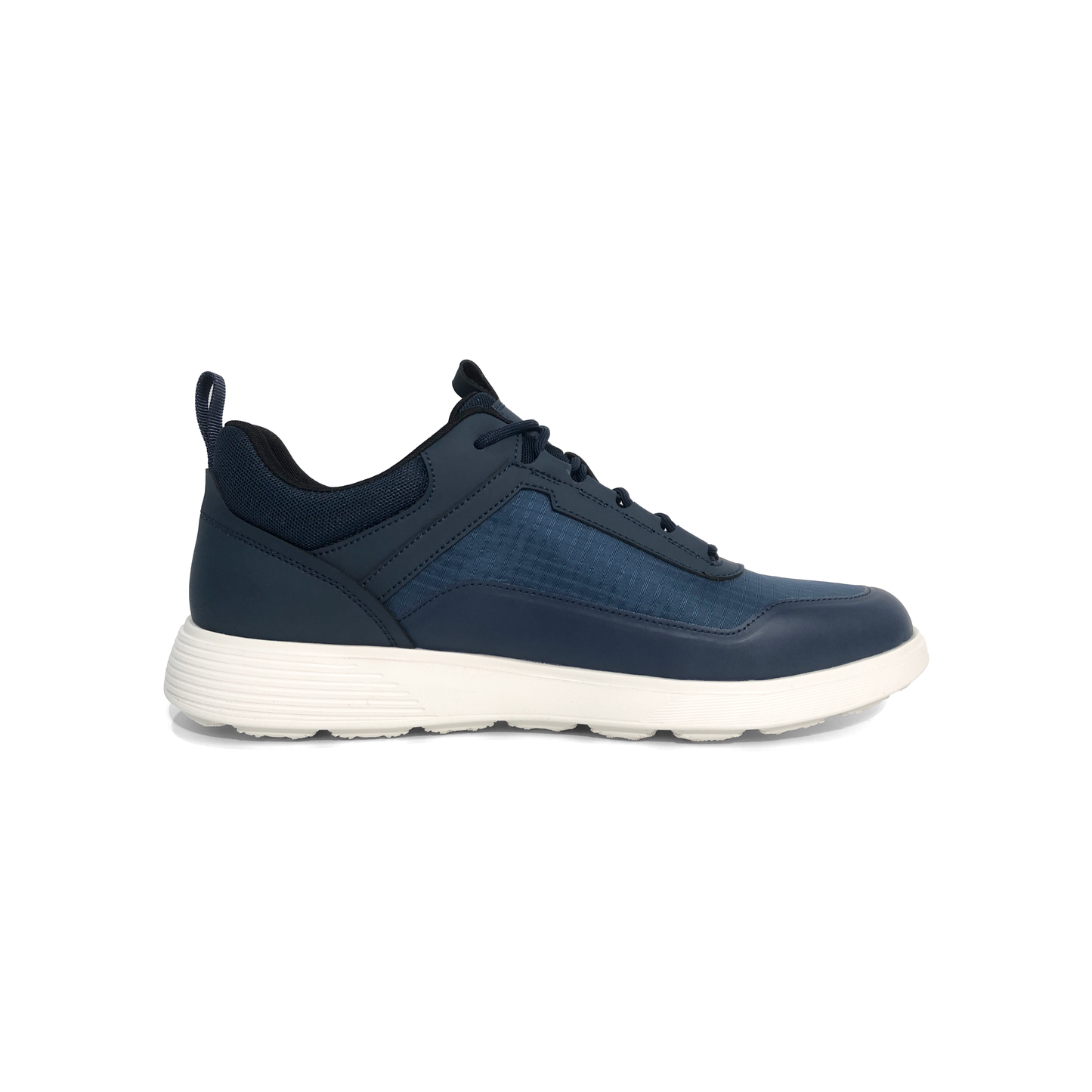 LAILE Grid Woven Mesh Hybrid Leather Low Platform Business Trainers