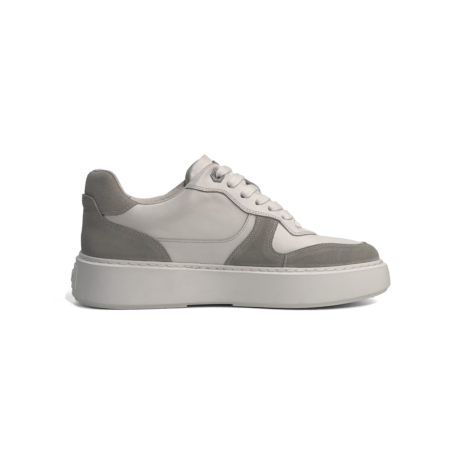 LAILE Hybrid Smooth Leather & Matte Nubuck Platform Skate Sneakers