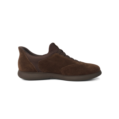 LAILE Matte Nubuck Stretch Mesh Slip-On Loafers