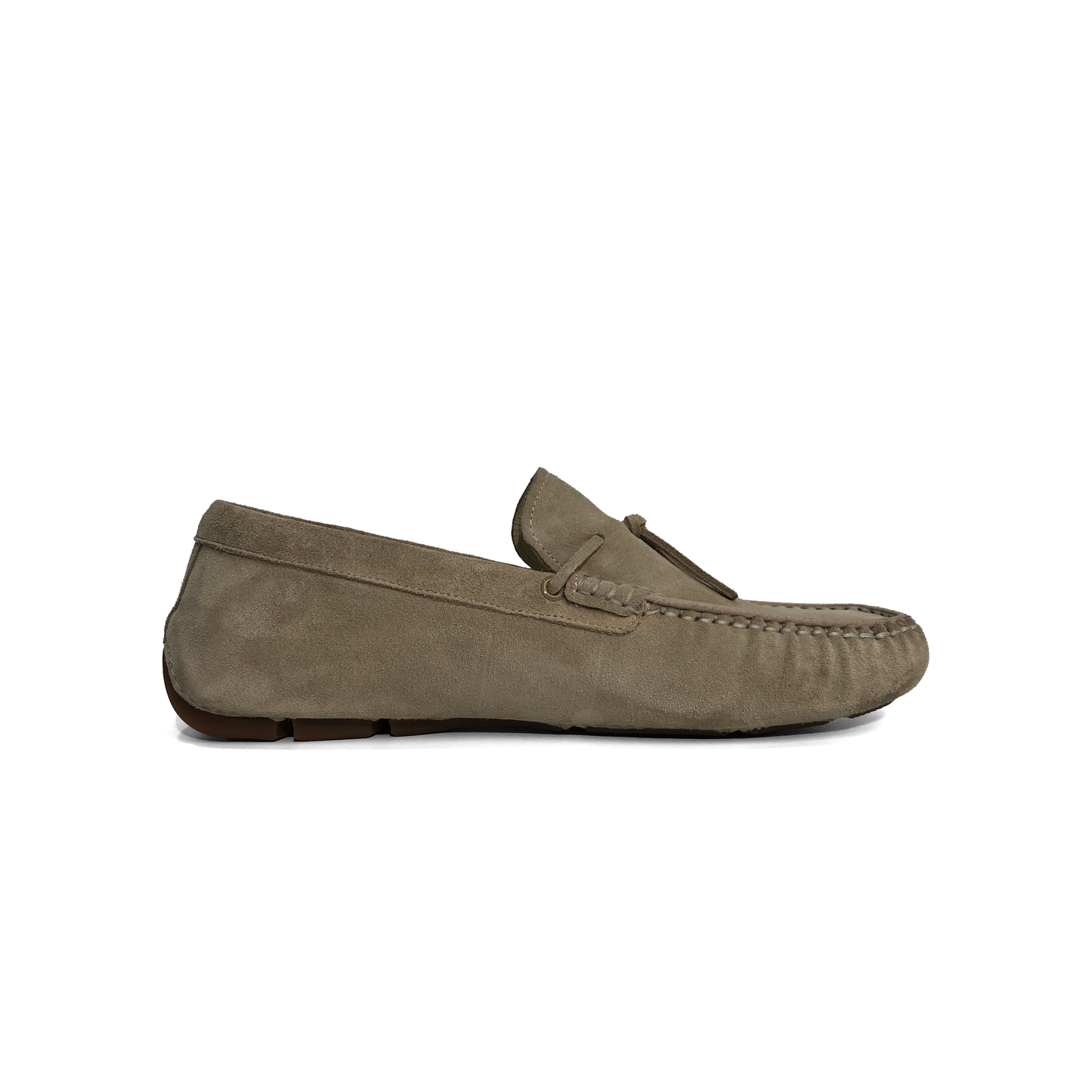 LAILE Matte Nubuck Tassel Moc Toe Driving Loafers