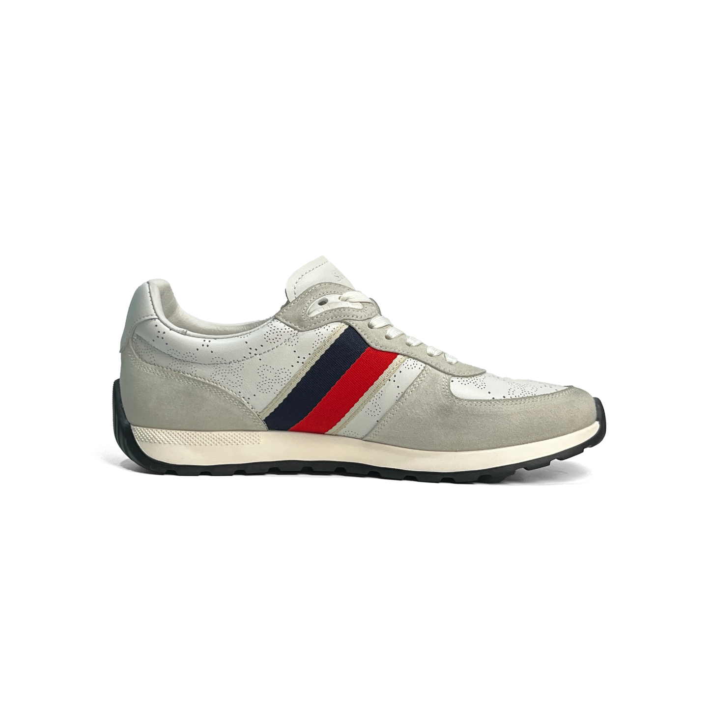 LAILE Monogram Jacquard Striped Air Cushion Platform Trainers