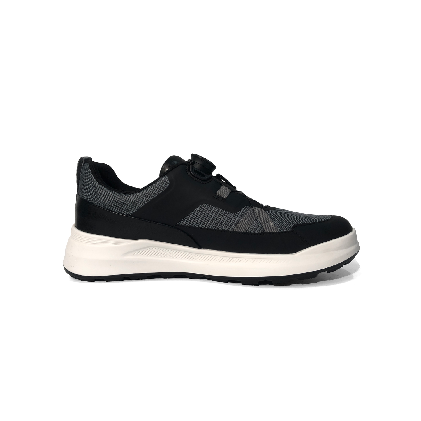 LAILE Breathable Mesh Dial Quick Lace Elevated Platform Trainers