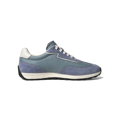 LAILE Tri-Tone Suede & Smooth Leather Flat Retro Trainers