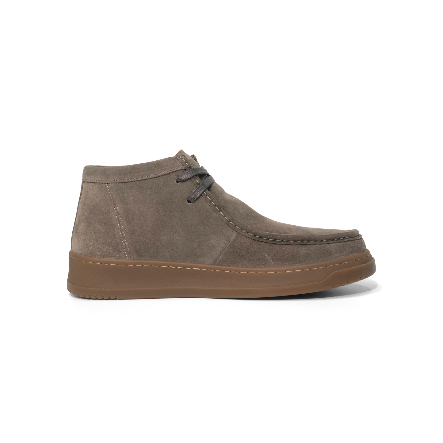 LAILE Matte Nubuck Moc Toe Two-Eye Chukka Ankle Boots