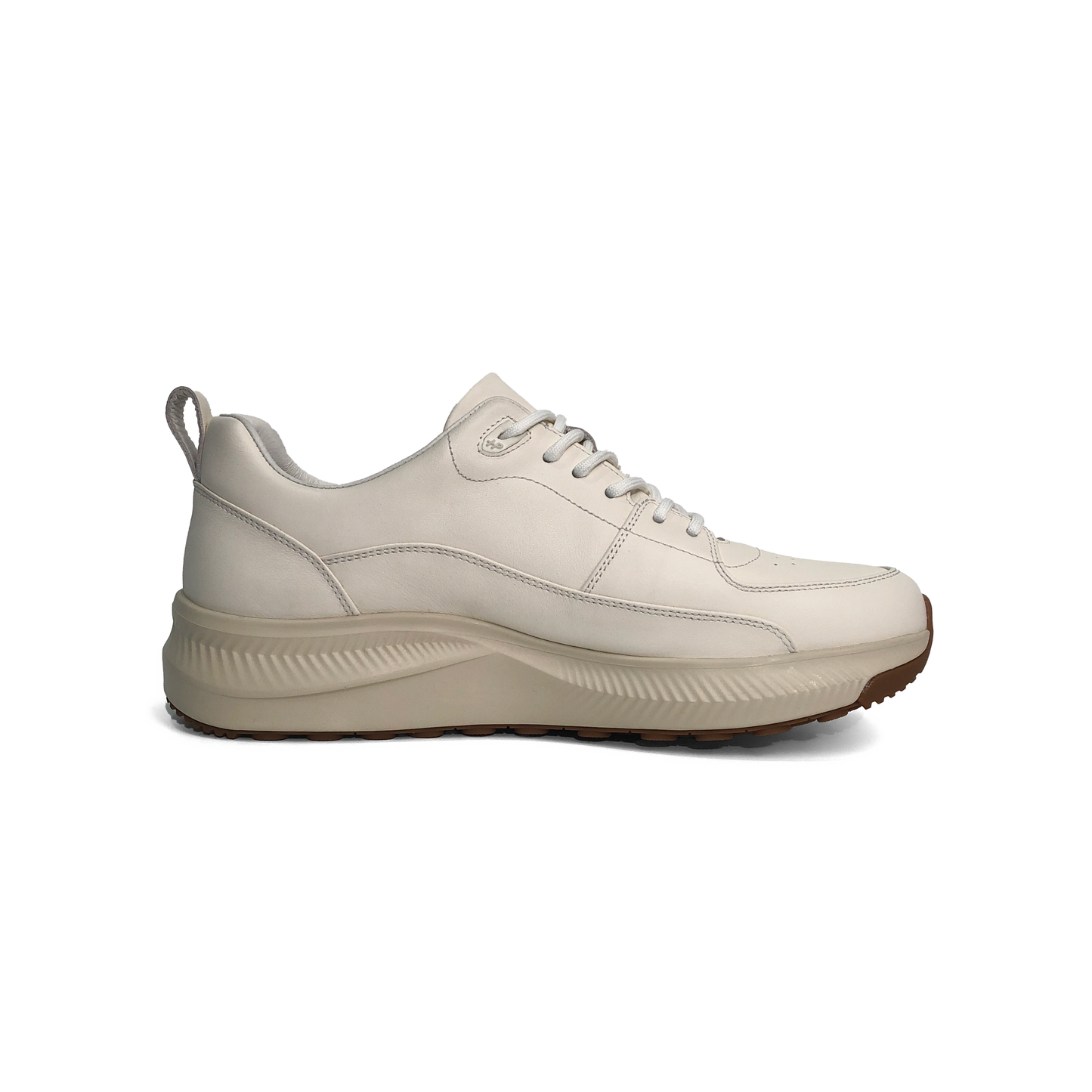 LAILE Full Grain Smooth Leather Support Walking Sneakers