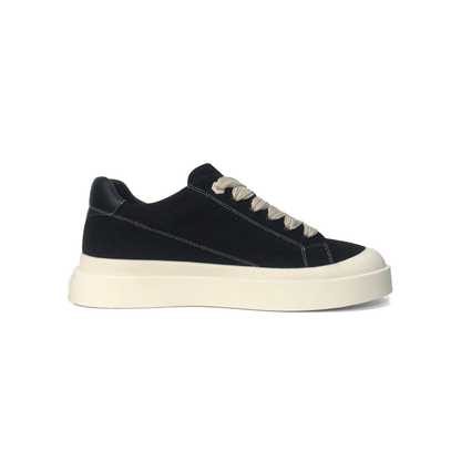 LAILE Thick Corduroy Canvas Platform Skate Sneakers