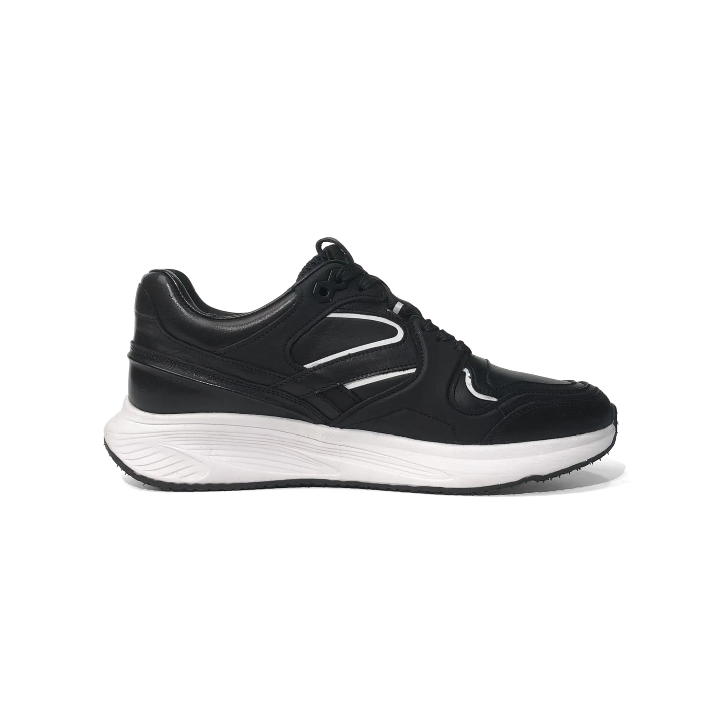 LAILE Full Grain Smooth Leather Performance Running Sneakers
