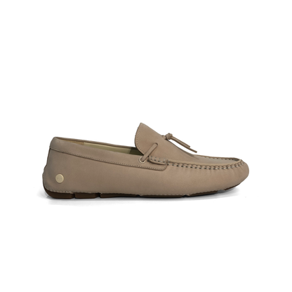 LAILE Matte Nubuck Tassel Moc Toe Driving Loafers