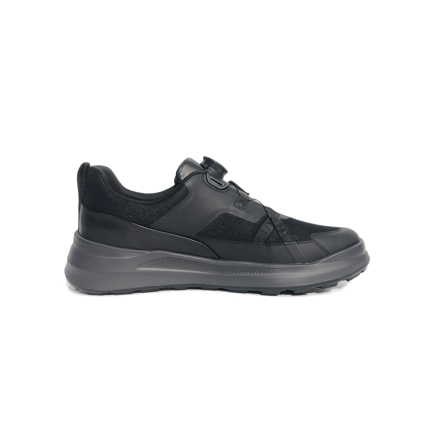 LAILE Breathable Mesh Dial Quick Lace Elevated Platform Trainers