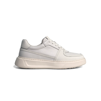 LAILE Smooth Gloss Cowhide Low Top Sport-Dress Board Shoe
