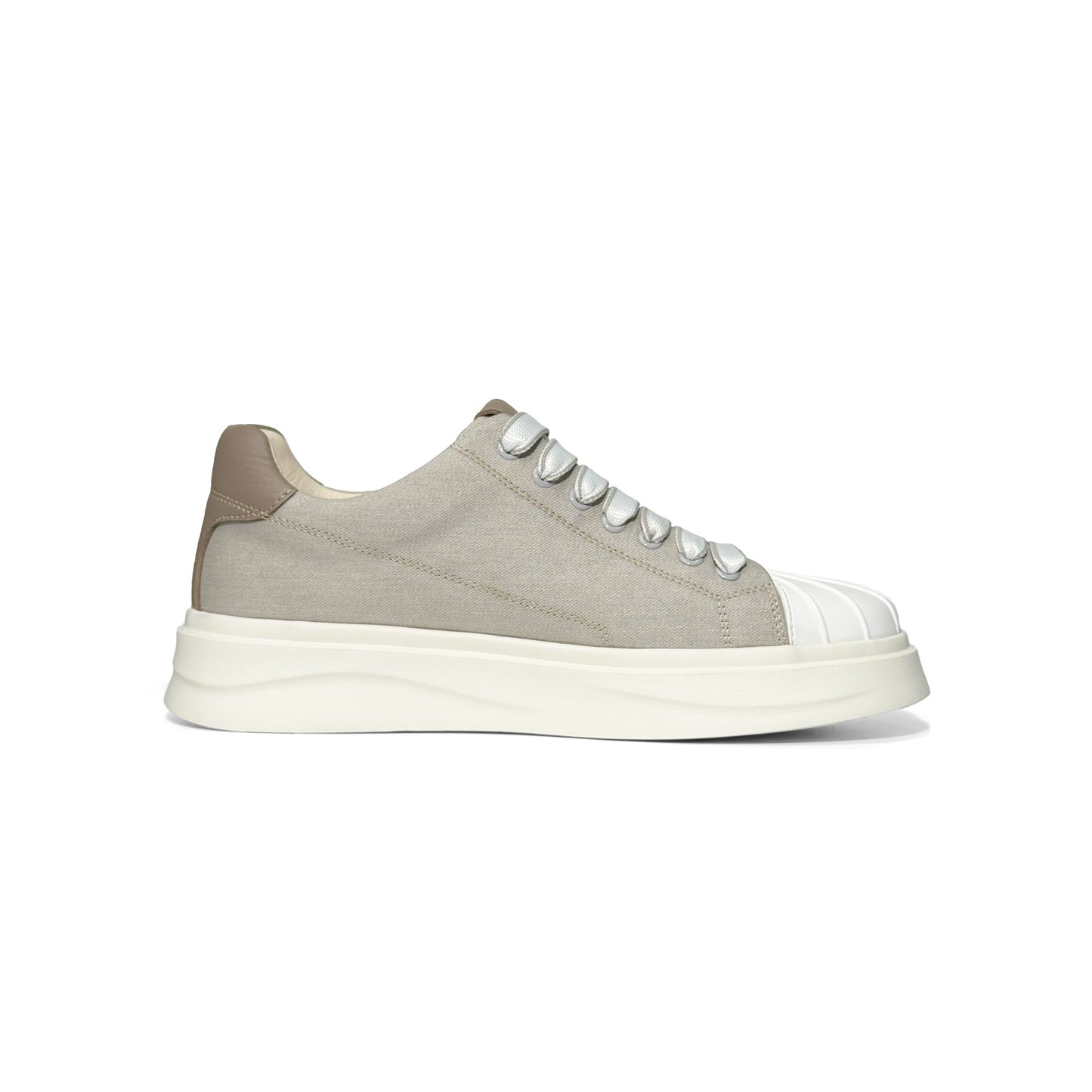 LAILE Thick Corduroy Canvas Platform Skate Sneakers