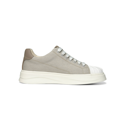 LAILE Thick Corduroy Canvas Platform Skate Sneakers