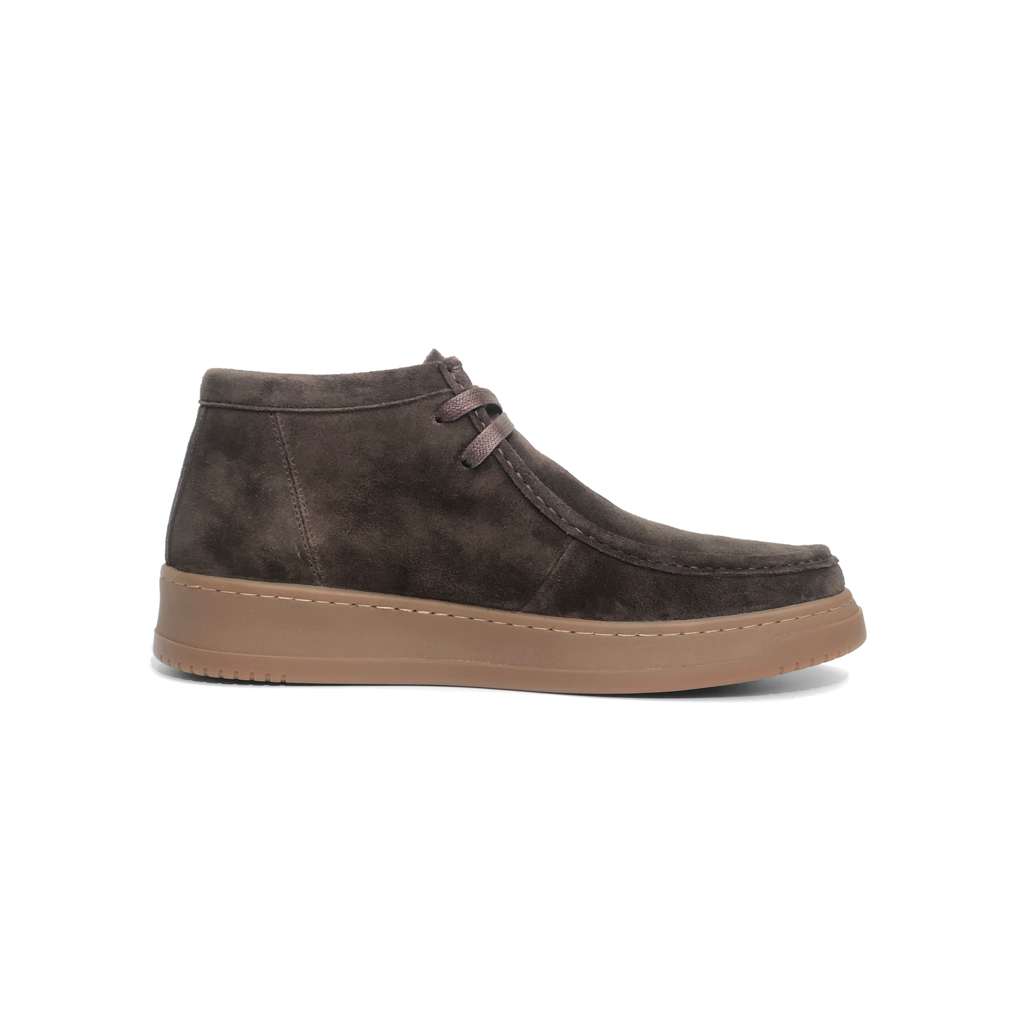 LAILE Matte Nubuck Moc Toe Two-Eye Chukka Ankle Boots