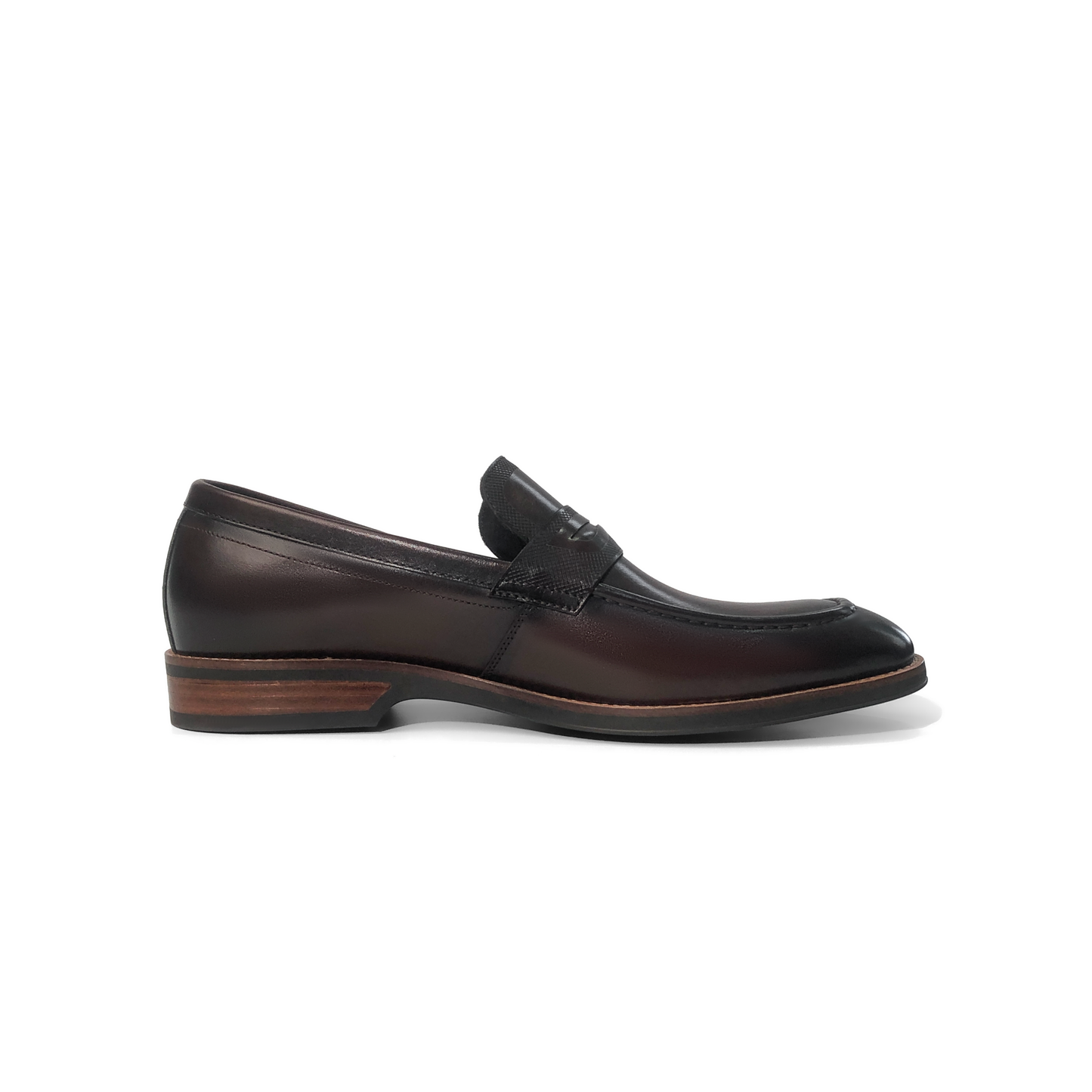 LAILE High Gloss Hand Polished Penny Slip-On Loafers