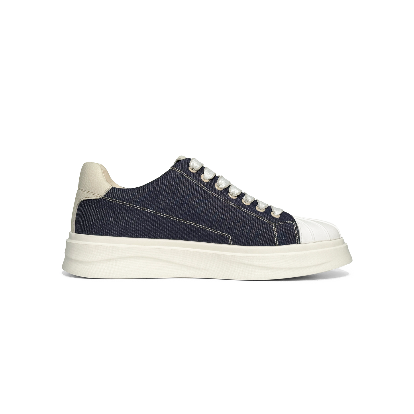 LAILE Thick Corduroy Canvas Platform Skate Sneakers
