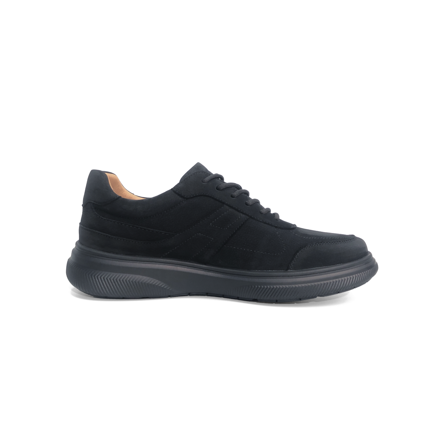 LAILE Full Matte Nubuck Geometric Stitch Hybrid Walk Trainers