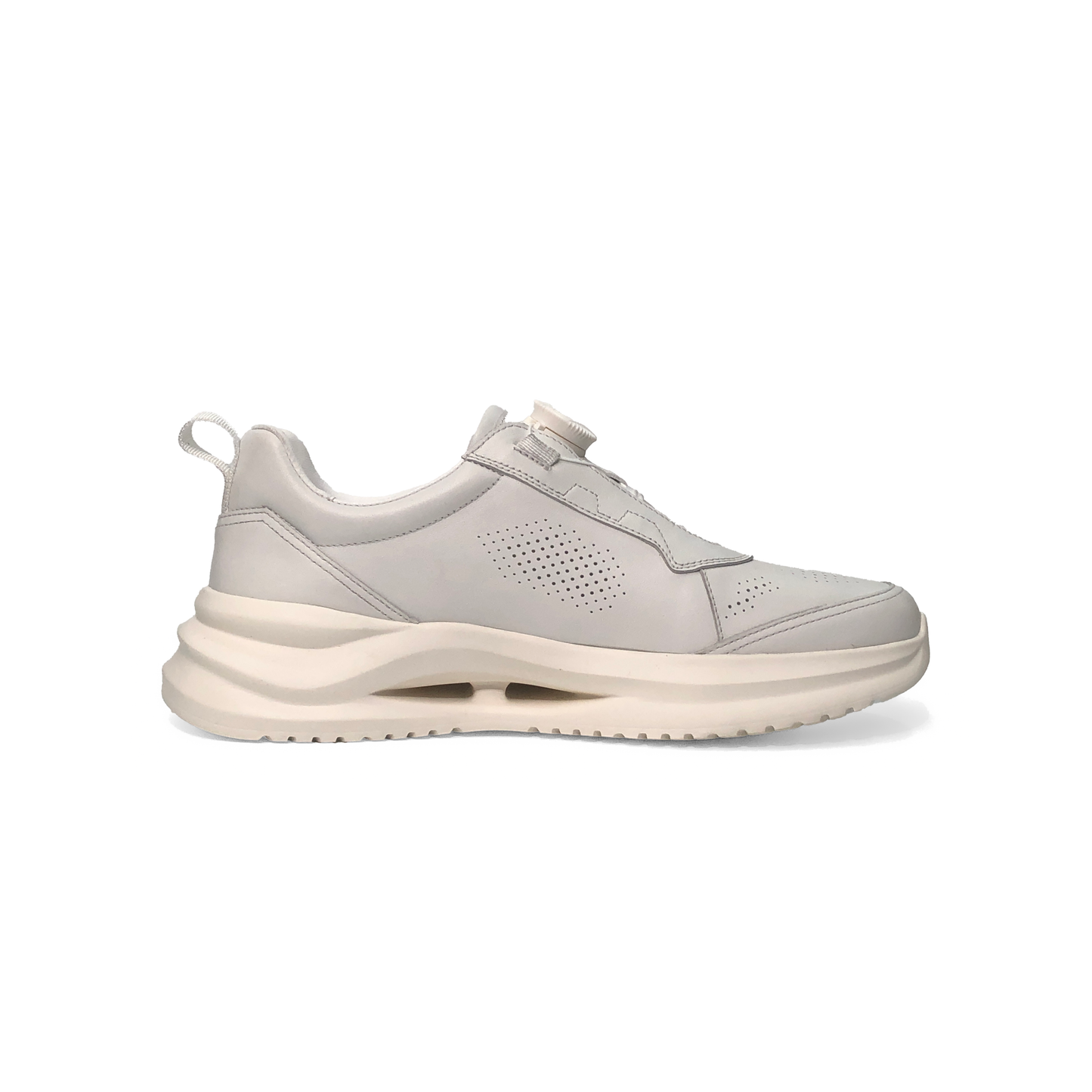 LAILE Polished Full Grain Leather Air Cushion Walking Sneakers