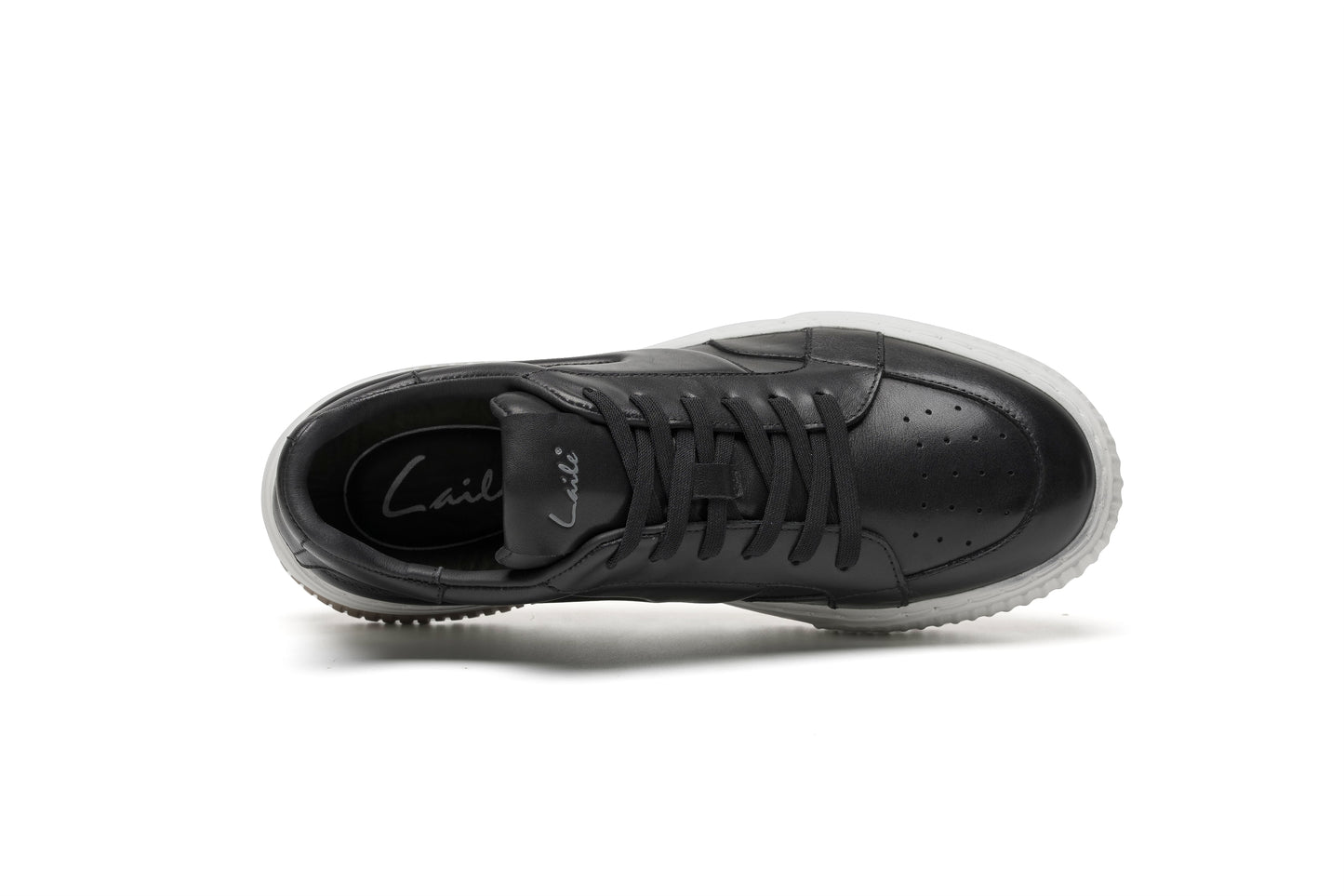 LAILE Leather Classic Versatile Low-Top Sneakers for Men - Shock-absorbing, Lightweight, and Breathable.