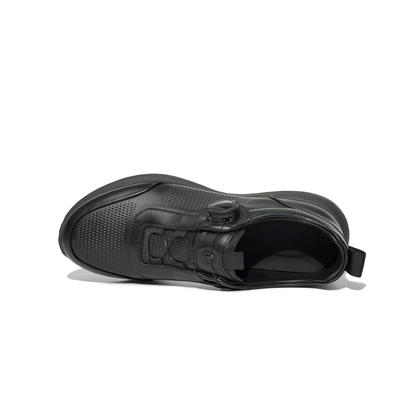 LAILE 2025 New Model Rotating Buckle Men’s Shoes, Soft Genuine Leather Upper, Business-Style Sneakers.