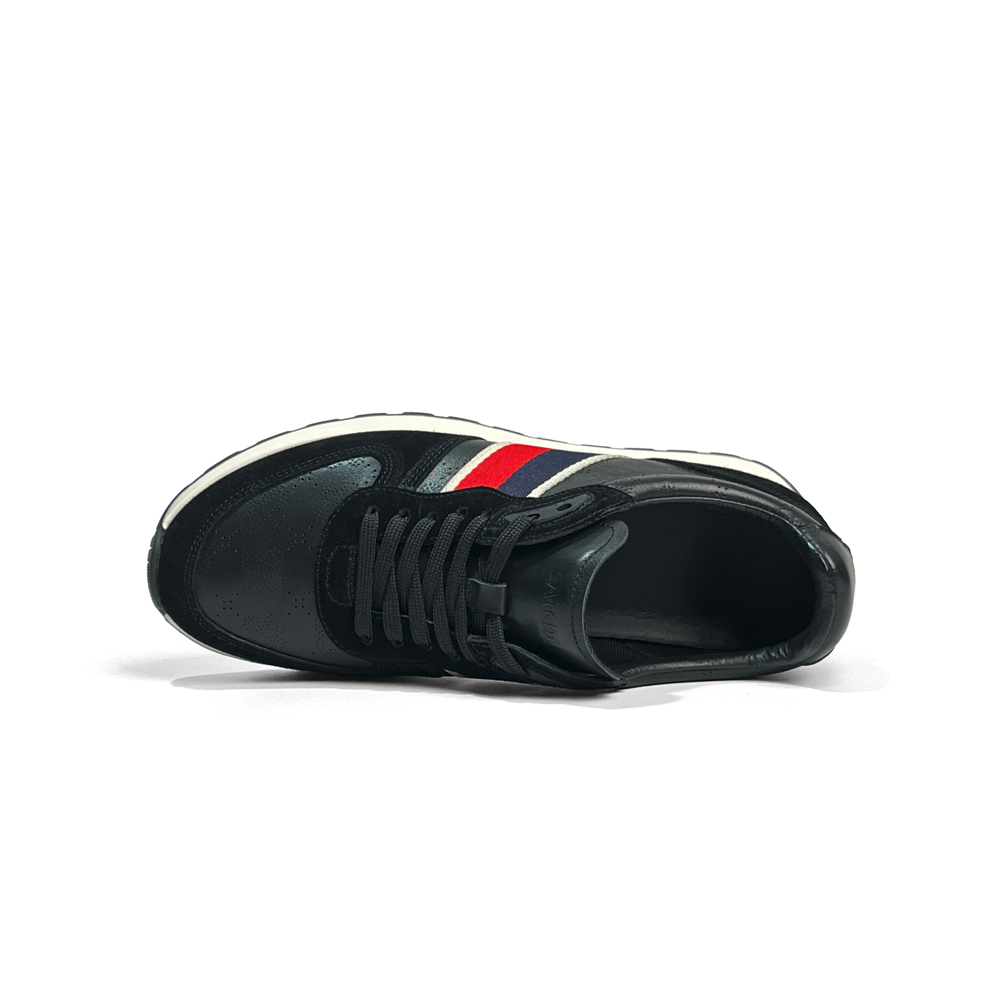 LAILE Monogram Jacquard Striped Air Cushion Platform Trainers
