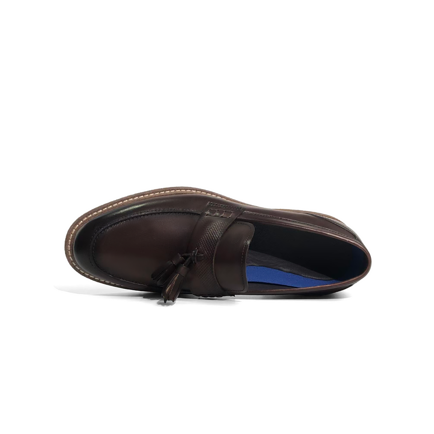 Laile Vintage Goodyear Stitch Tassel Penny Loafers