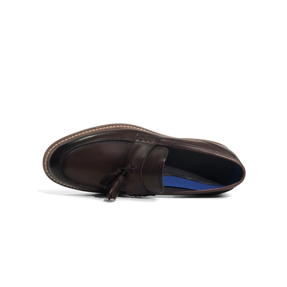 Laile Vintage Goodyear Stitch Tassel Penny Loafers