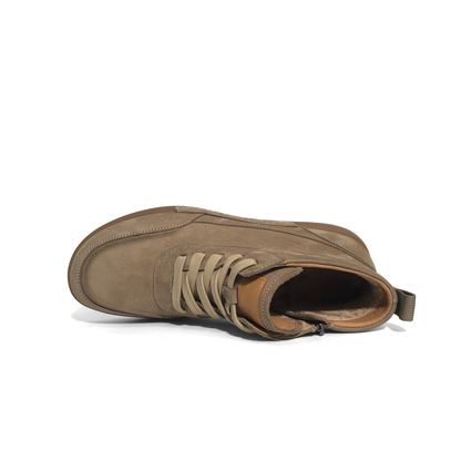 LAILE Full Grain Nubuck Mid-Top Casual Chukka Boots