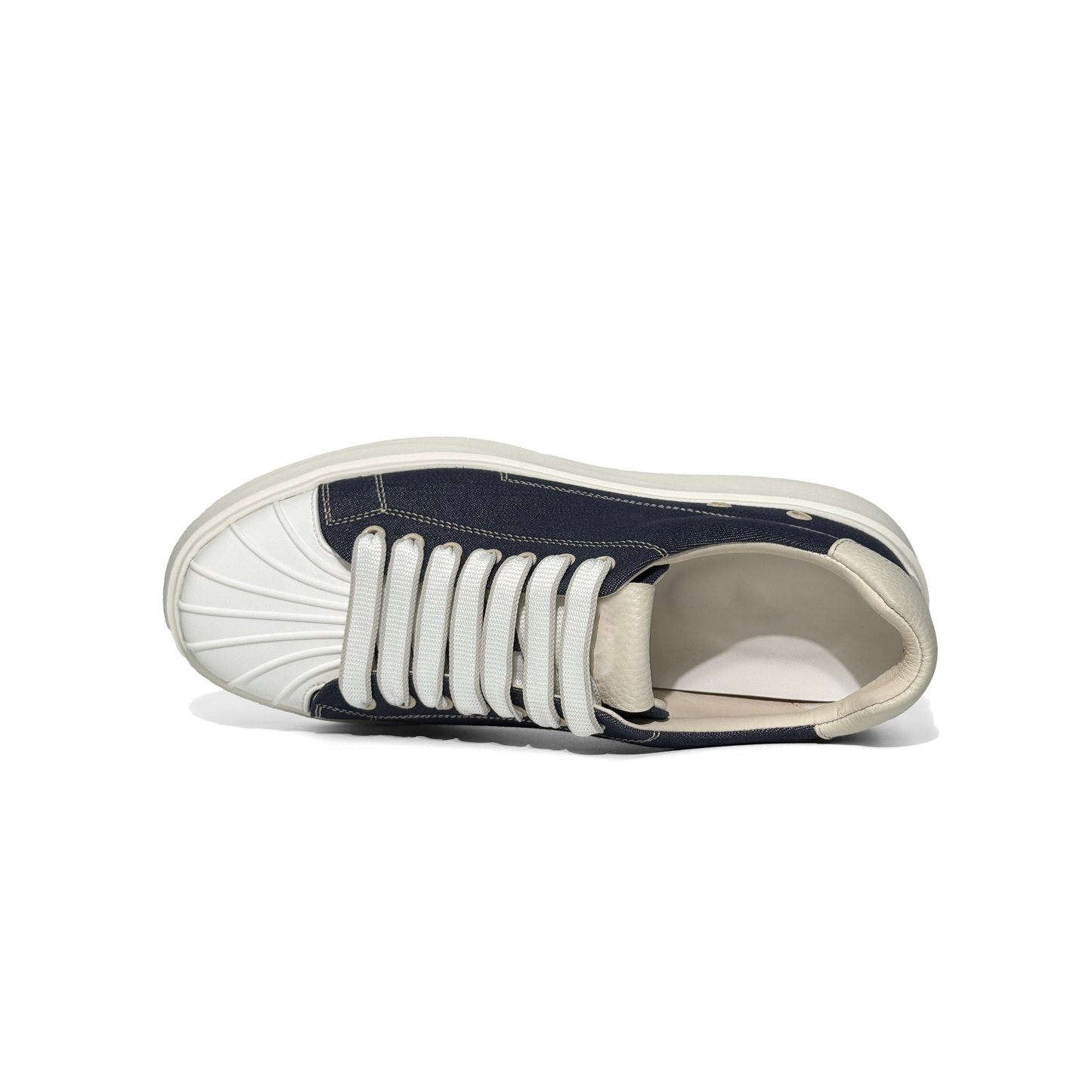 LAILE Thick Corduroy Canvas Platform Skate Sneakers