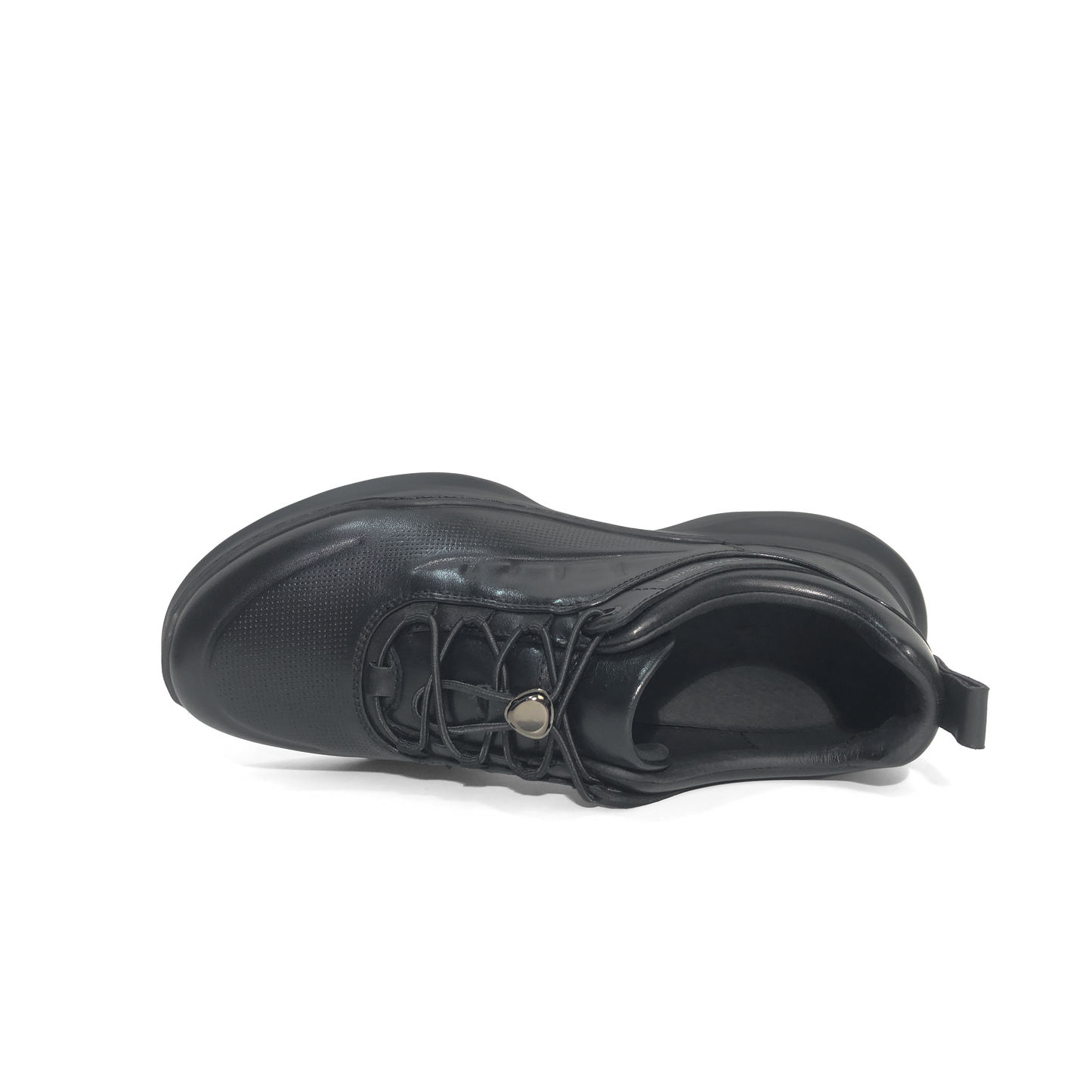 LAILE Polished Full Grain Perforated Auto Toggle Comfort Trainers