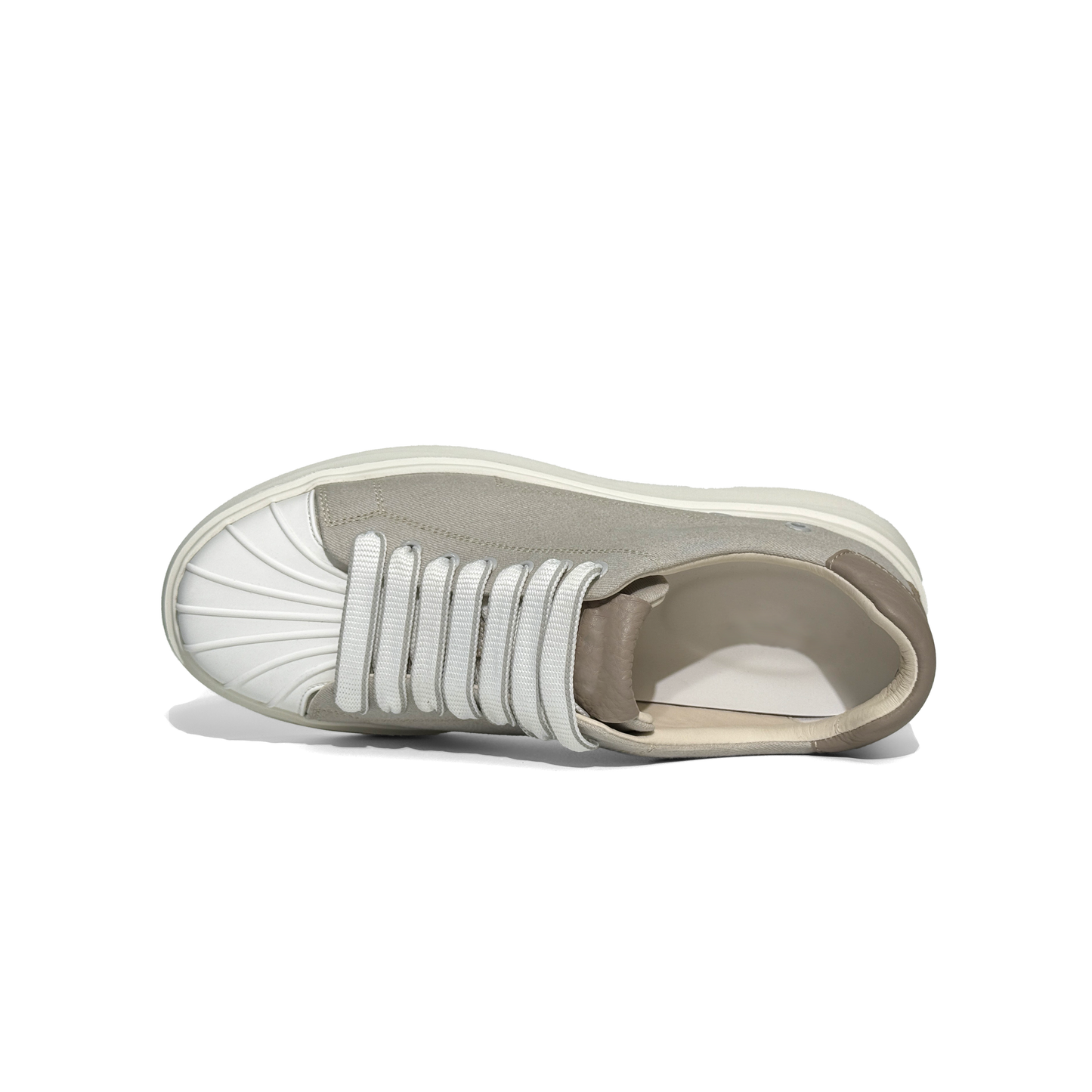 LAILE Thick Corduroy Canvas Platform Skate Sneakers