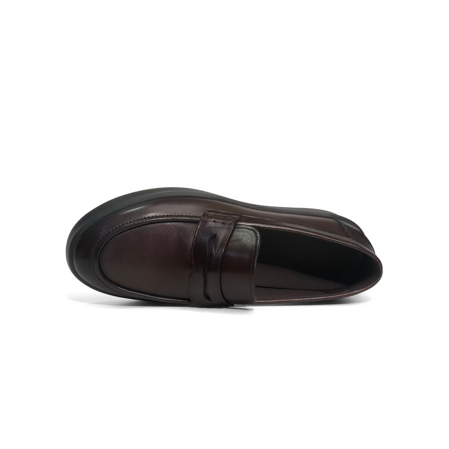 LAILE Hand Antiqued Penny Slip-On Loafers