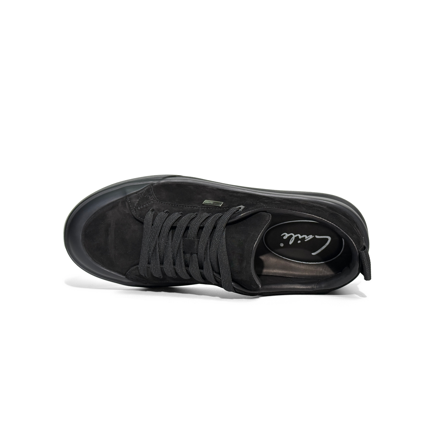 LAILE Matte Nubuck Suede Platform Skate Sneakers