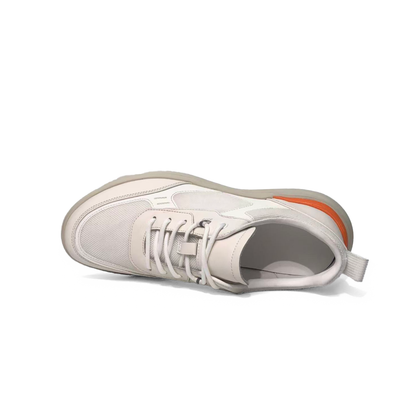 LAILE Leather Mesh Hybrid Sport-Dress Walking Sneakers