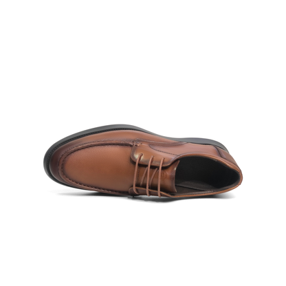 Laile Full Grain Cowhide Moccasin Stitch Lace-Up Dress Shoes