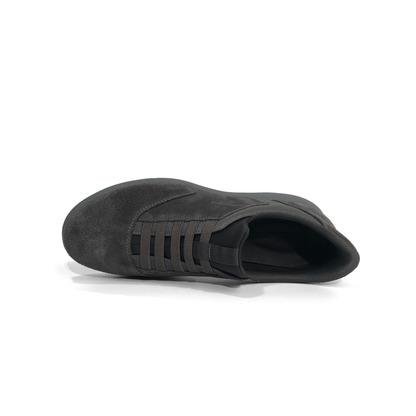 LAILE Matte Nubuck Stretch Mesh Slip-On Loafers