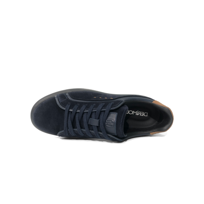 LAILE Polished Full Grain & Matte Nubuck Hybrid Platform Skate Sneakers