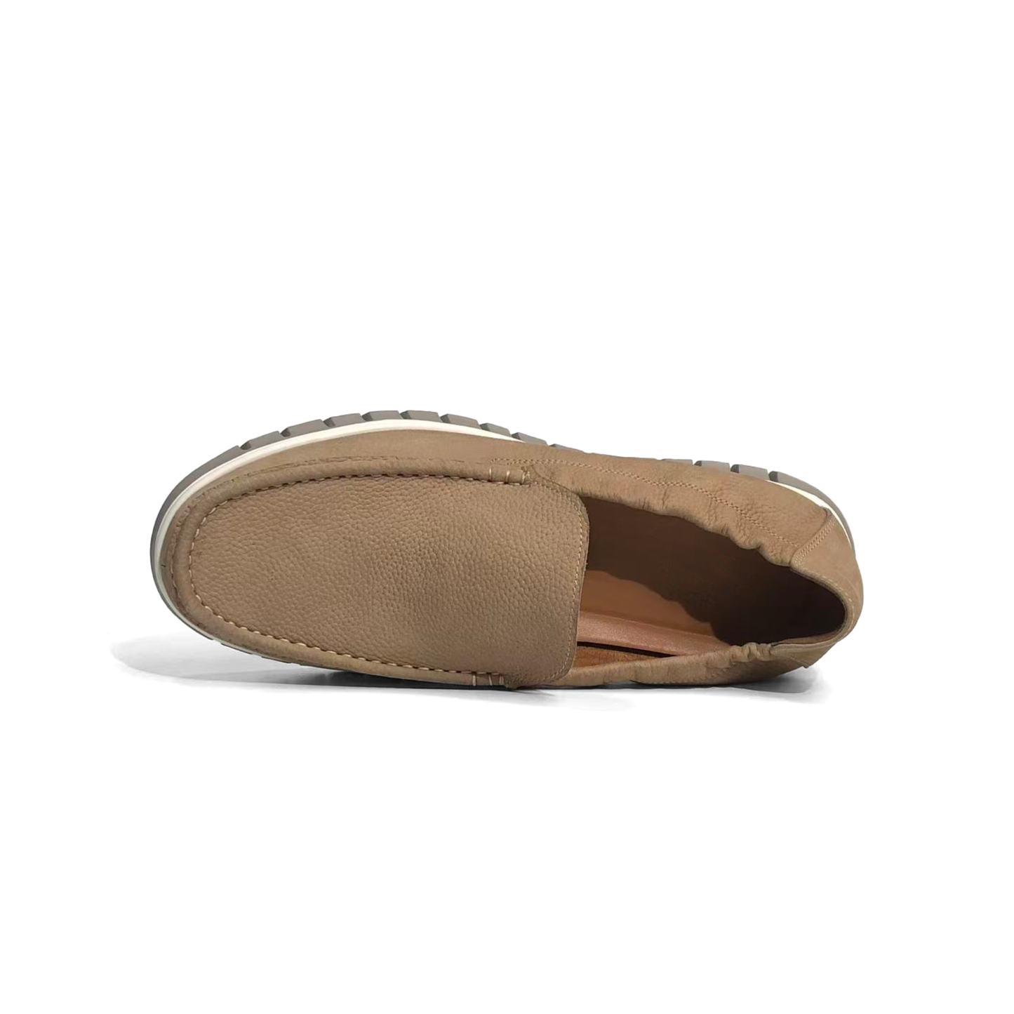 LAILE Hand-Stitched Moccasin Casual Loafers