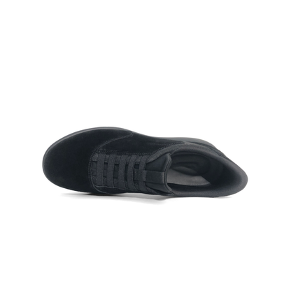 LAILE Matte Nubuck Stretch Mesh Slip-On Loafers