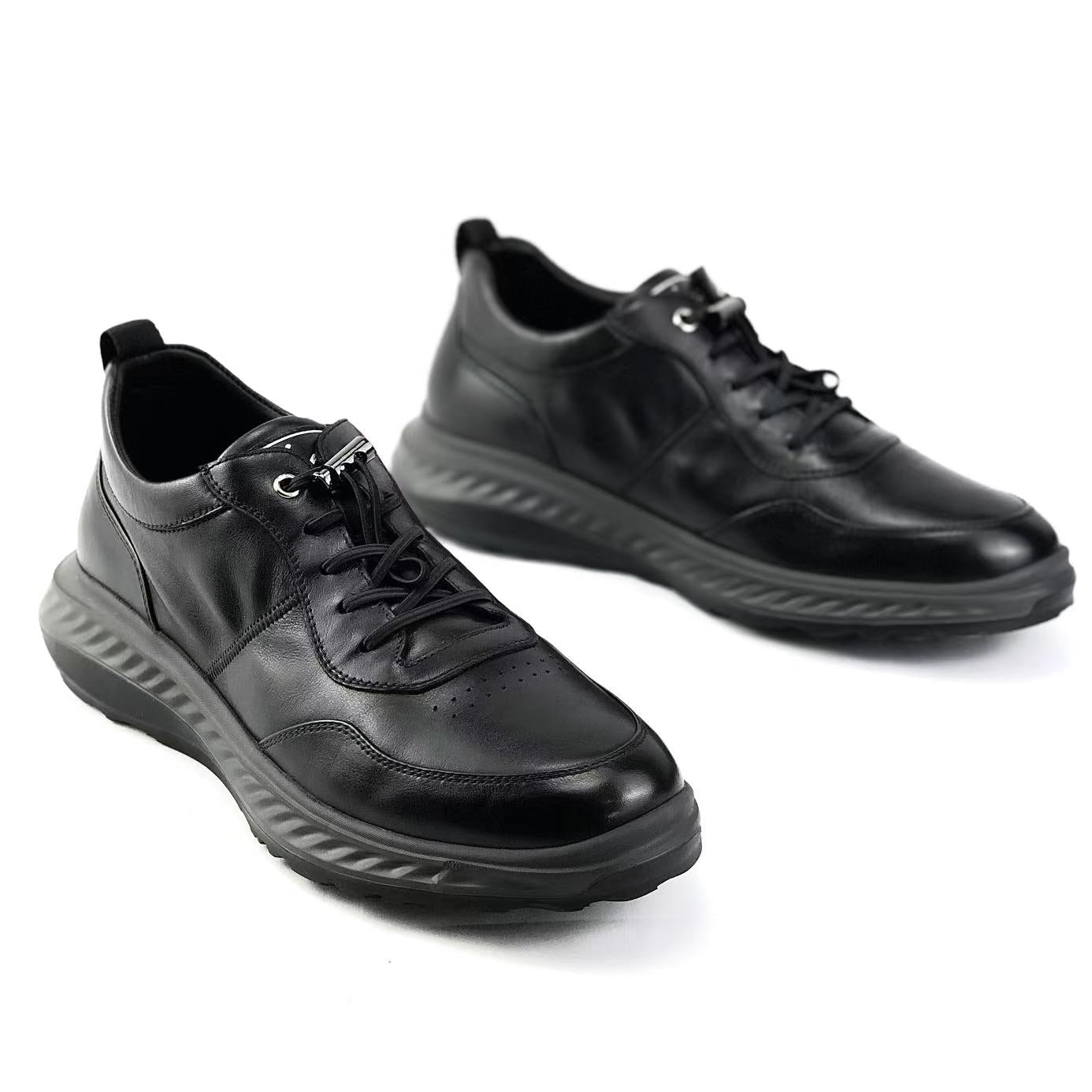 LAILE Urban Motion Leather Sneakers – Hybrid Comfort, Refined Design