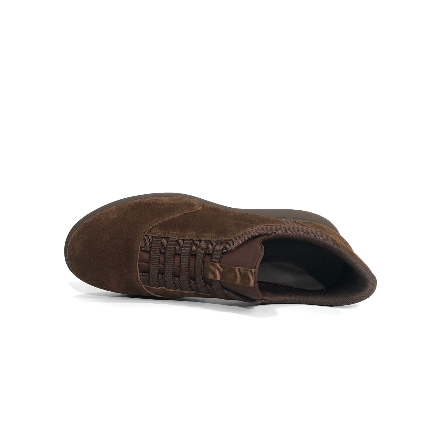 LAILE Matte Nubuck Stretch Mesh Slip-On Loafers