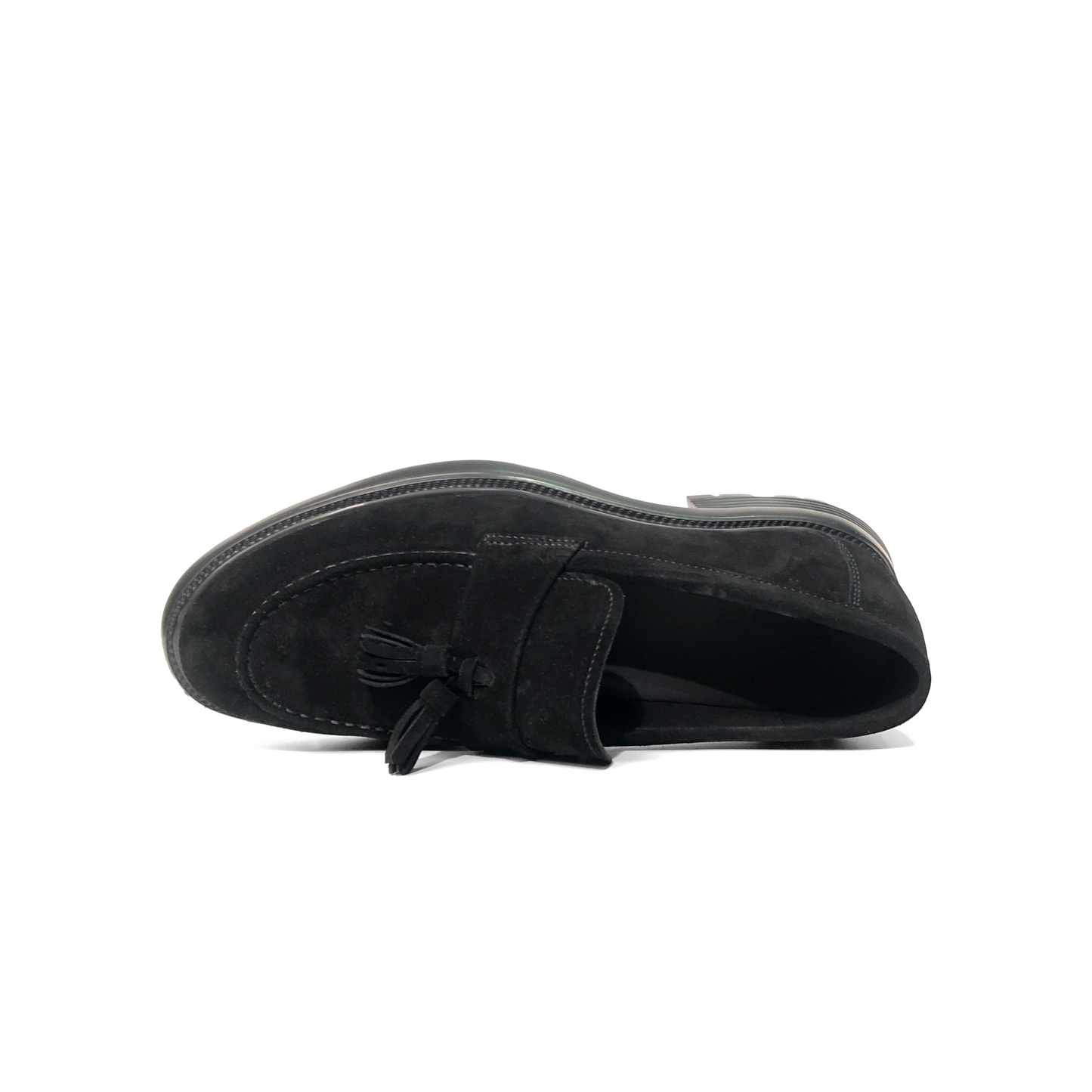 LAILE Matte Nubuck Tassel Penny Slip-On Loafers