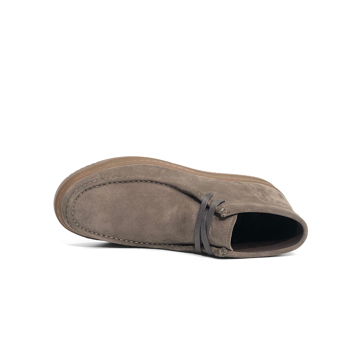 LAILE Matte Nubuck Moc Toe Two-Eye Chukka Ankle Boots