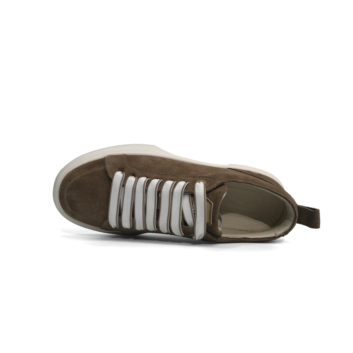 LAILE Matte Nubuck Suede Double Stack Platform Skate Sneakers