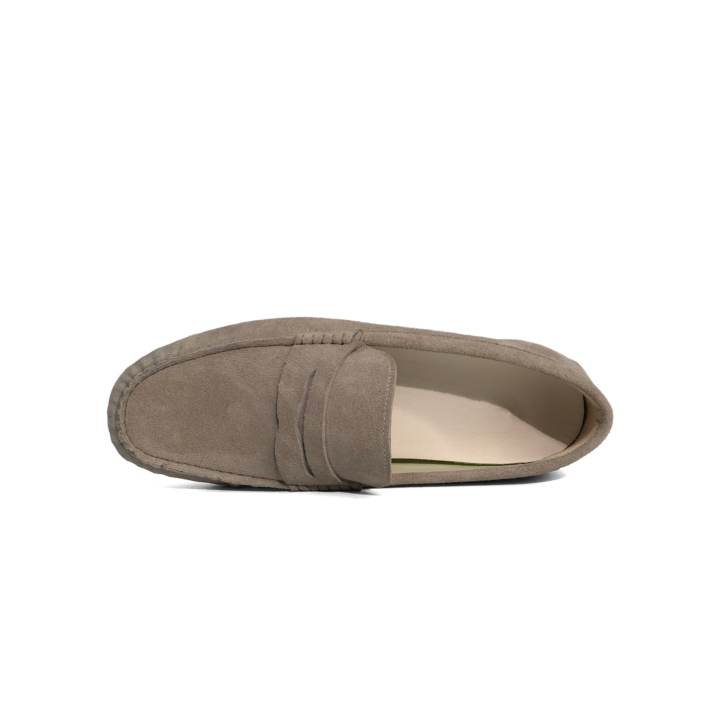 LAILE Matte Nubuck Penny Moc Toe Slip-On Driving Loafers