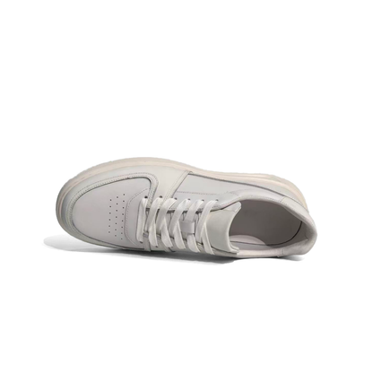 LAILE Smooth Gloss Cowhide Low Top Sport-Dress Board Shoe