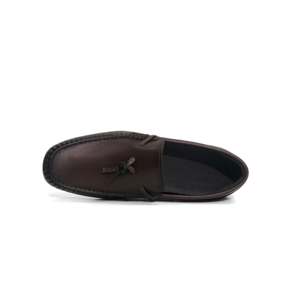 LAILE Hand Stitched Moc Toe Loafer